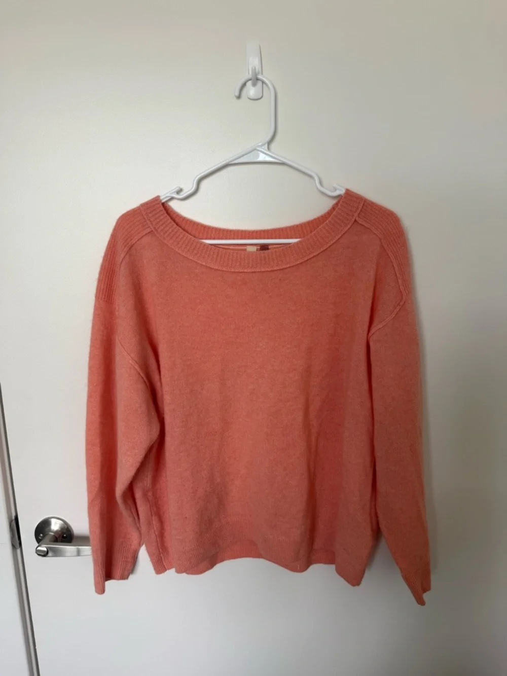 Pilcro by Anthropologie Coral Scoop-Neck Pullover Cashmere Sweater - Picture 1 of 5